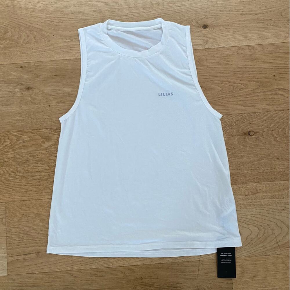 Lilia's Active - Everyday Loose Fit Tank in White